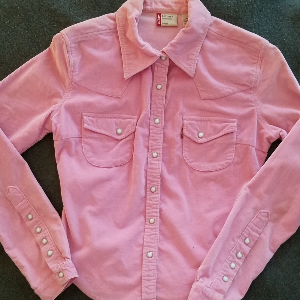 LEVIS LVC 90S VINTAGE RED TAB CORD SHIRT